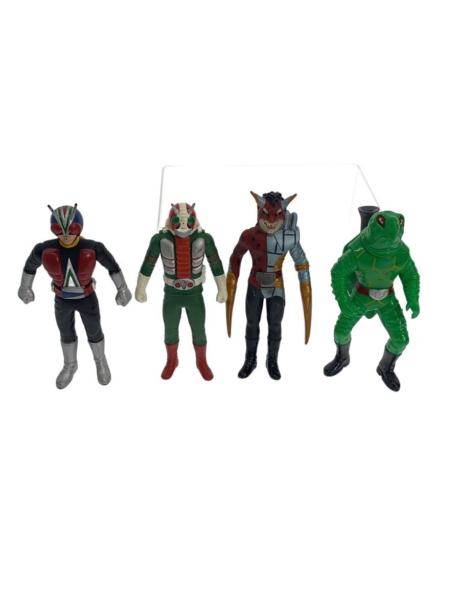 Other Brand Kamen Rider V3 characters (Riderman, Kamen Rider V3, Hasami Jaguar, Kame Bazooka) - Set of 4