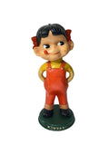 Other Brand Fujiya Peko-chan Figure — 1 Head Screw / Notched Marks / Dirt & Paint Wear
