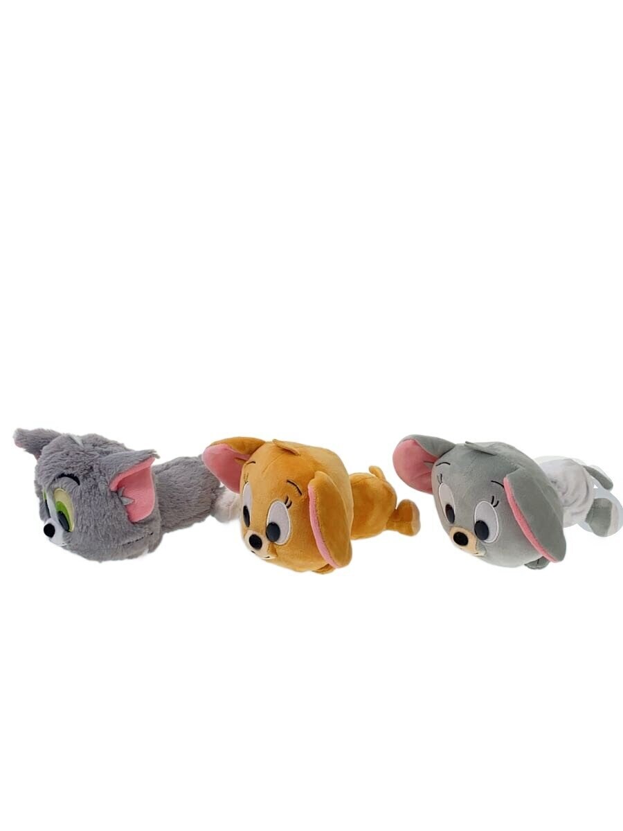 Peanuts Club Tom & Jerry Lying-Down Cute BIG Plush Set (3 pcs: Tom, Jerry, Tuffy)