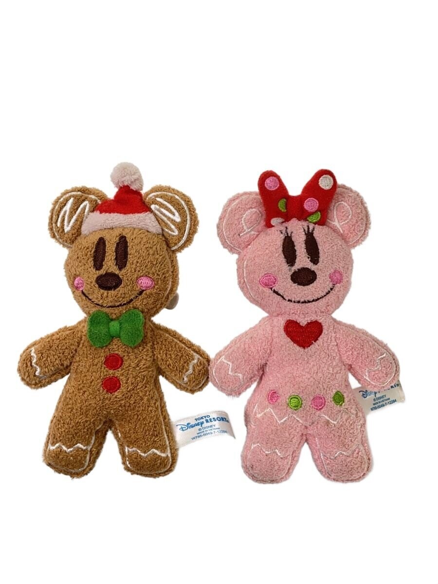 Disney RESORT × Disney Plush Badge Gingerbread Mickey & Minnie (2 pieces)