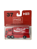 TOMY × Coca‑Cola Tomica 37-4 (Made in China) Coca‑Cola Event Car, Logo Centered, Unopened