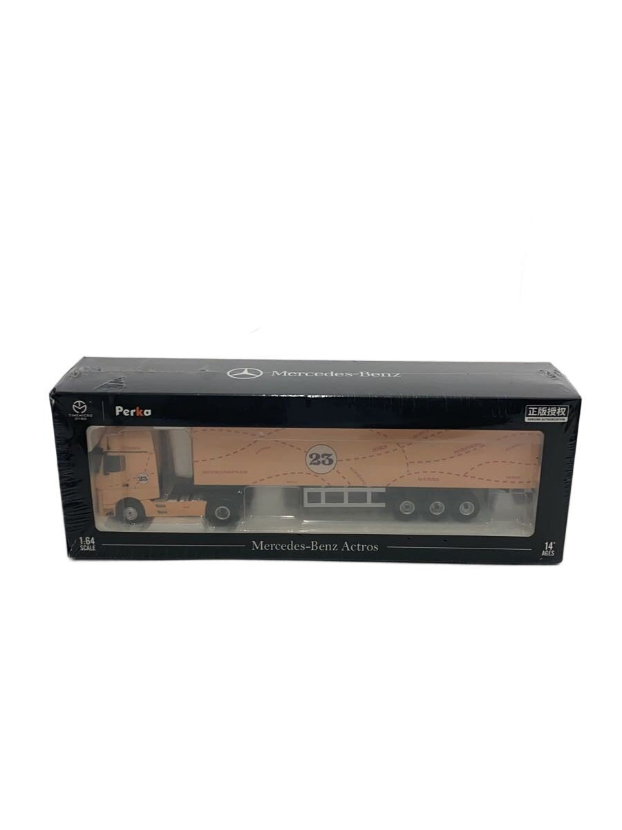 Other Brand TIMEMICRO 1/64 Mercedes-Benz Actros Container Trailer Mini Car PNK TM644020