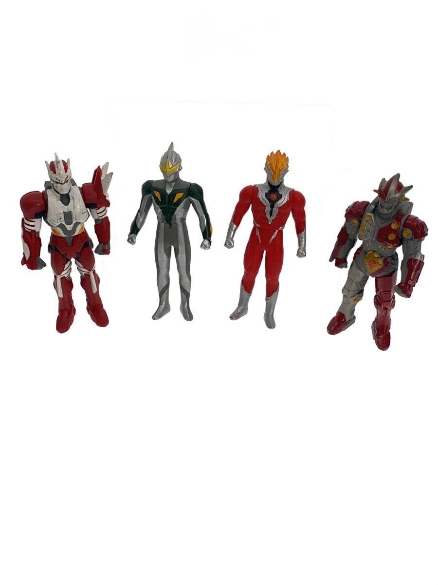BANDAI Sofubi Ultraman Zero / Ultimate Force Zero 4-Figure Set