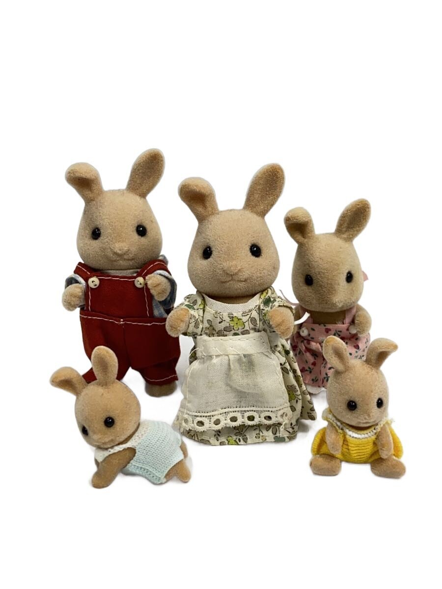 EPOCH Sylvanian Families Milk Rabbit Family 5-Piece Set (Early)