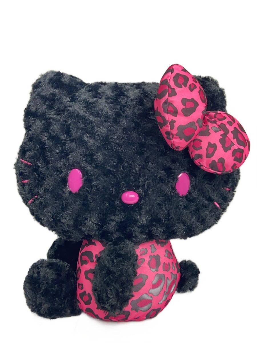 Sanrio Hello Kitty Figure (Black, Leopard Print)