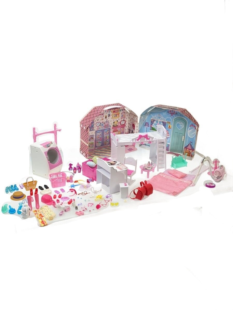 Other Brand Girl Dollhouse & Washing Machine Lot