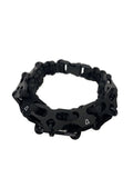 Other Brand Braided Armored Paracord Wristband Unit (Black)