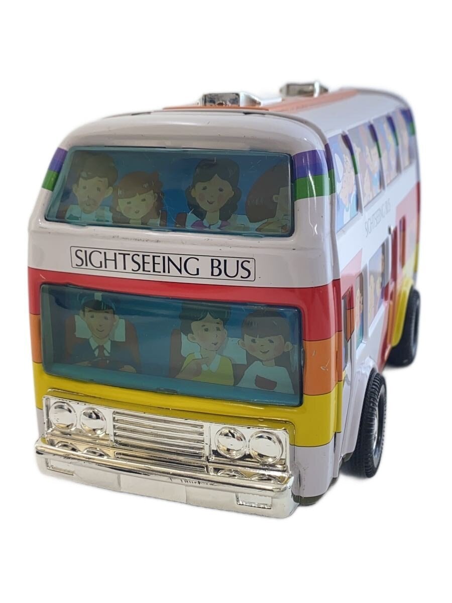 Other Brand Ichiko Double-Decker Tinplate Sightseeing Bus