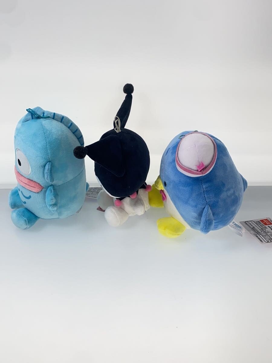 Sanrio Eiko Plush Set: Kuromi & Tuxedosam & Hangyodon (3-piece)
