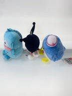 Sanrio Eiko Plush Set: Kuromi & Tuxedosam & Hangyodon (3-piece)