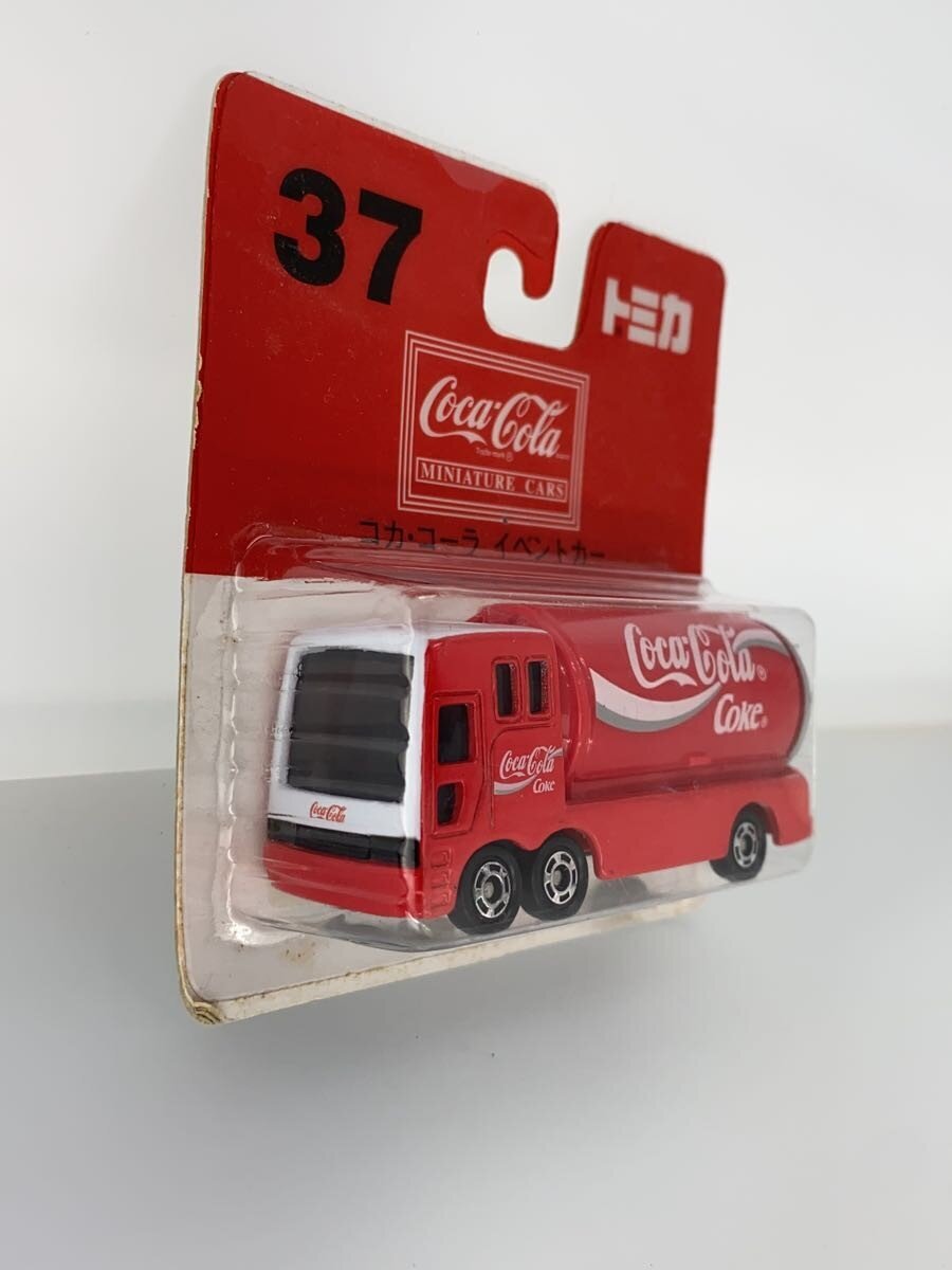 TOMY × Coca‑Cola Tomica 37-4 (Made in China) Coca‑Cola Event Car, Logo Centered, Unopened