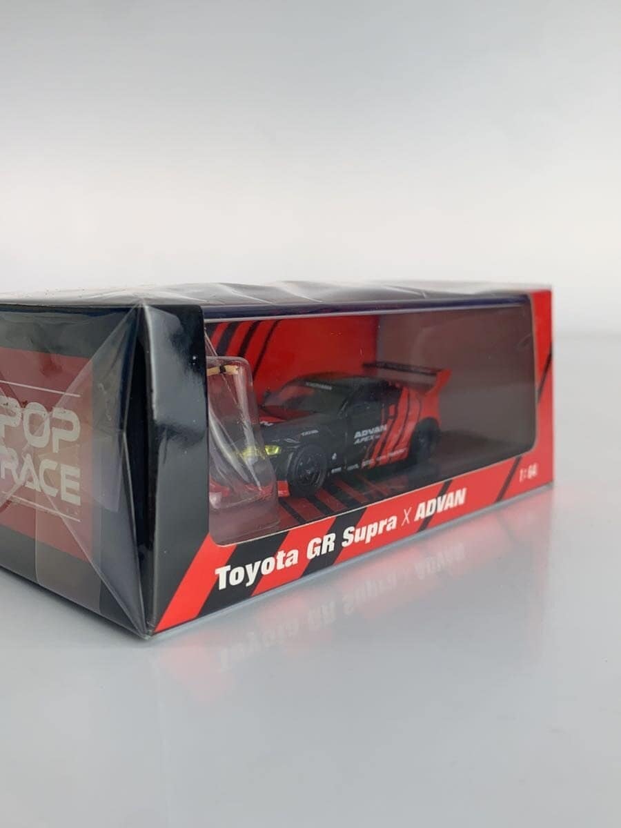 Other Brand POP RACE LIMITED PANDEM GR Supra ADVAN Livery Mini Car & Race Queen Set (Red)