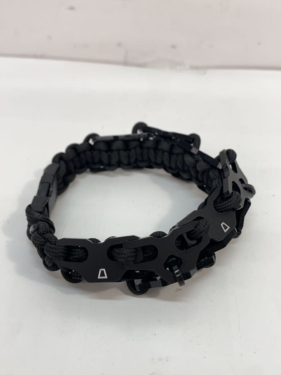 Other Brand Braided Armored Paracord Wristband Unit (Black)