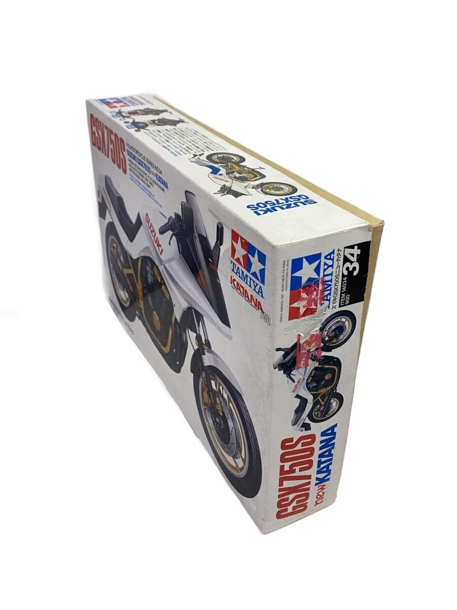TAMIYA 1/12 Suzuki GSX750S New Katana Motorcycle Model No.34 (14034, decals defective)
