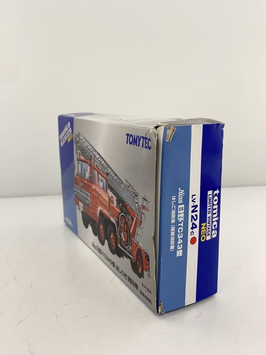 TOMYTEC Hino TC343 Ladder Fire Engine Mini Car RED LV-N24C