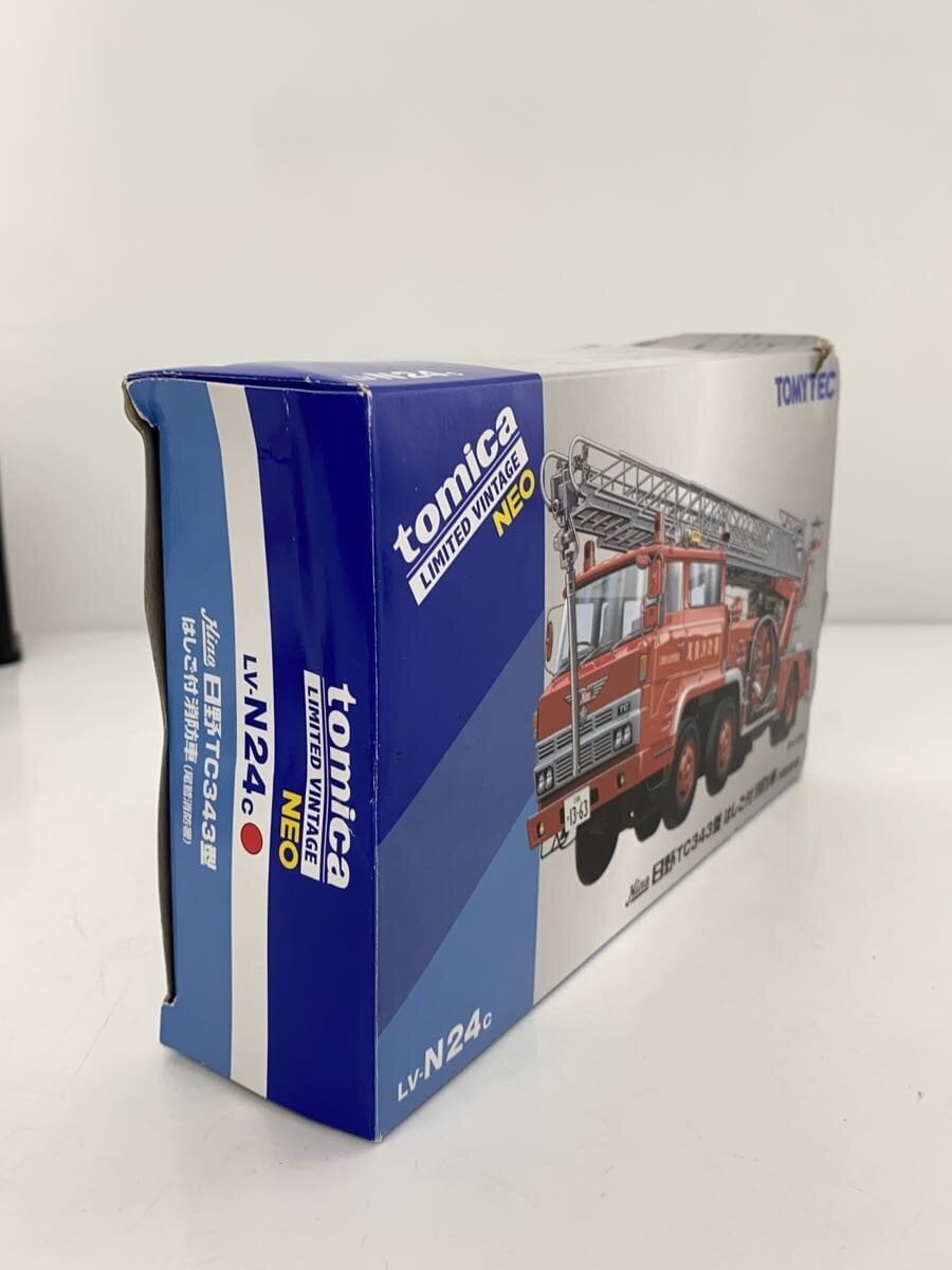 TOMYTEC Hino TC343 Ladder Fire Engine Mini Car RED LV-N24C