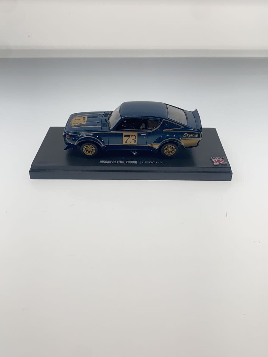 KYOSHO 1:43 Museum Collection Nissan Skyline 2000GT-R KPGC110 Racing #73 Blue Metallic [03112BM]