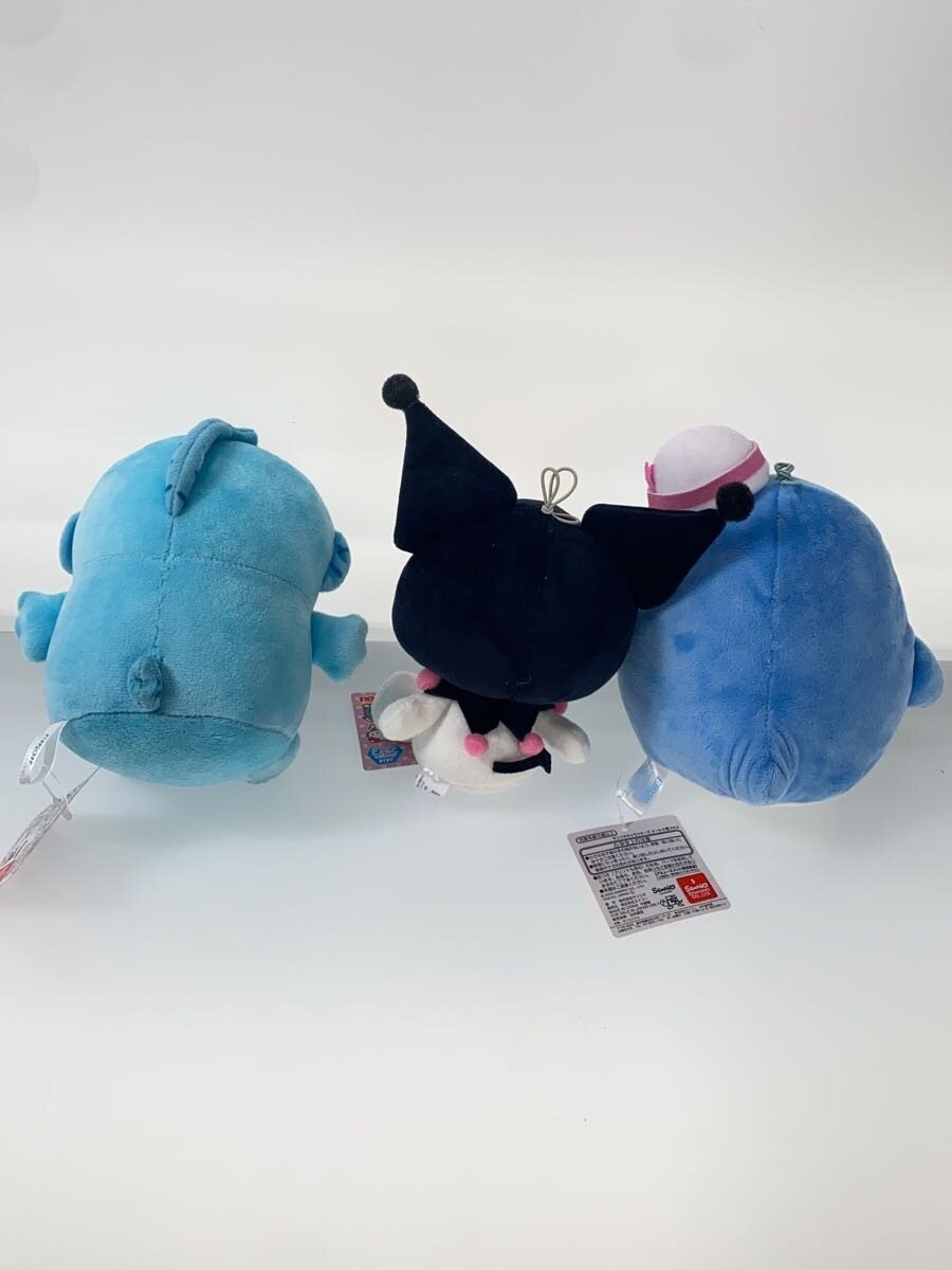 Sanrio Eiko Plush Set: Kuromi & Tuxedosam & Hangyodon (3-piece)