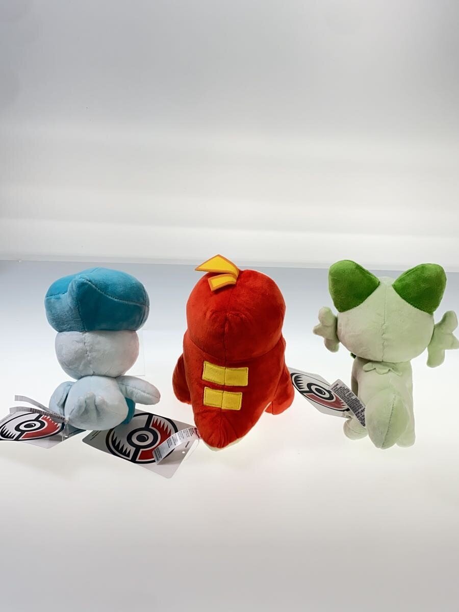 Pokemon Plush — SV Starter Trio (Sprigatito / Fuecoco / Quaxly) - Pokemon Center Exclusive