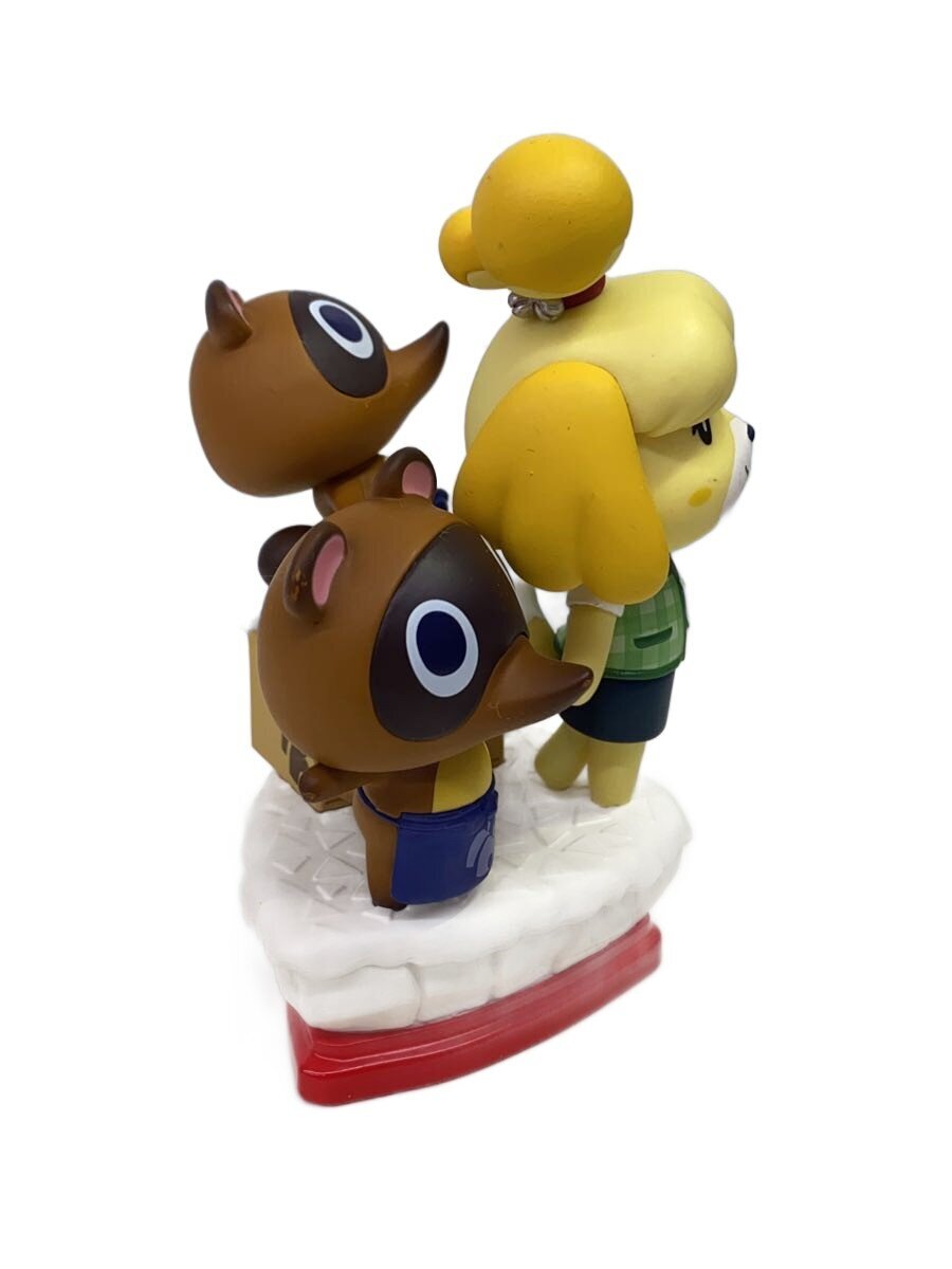Nintendo Statue: Animal Crossing SHIZUE & MAMEKICHI & TSUBUKICHI (stained; right tanuki leg loose)