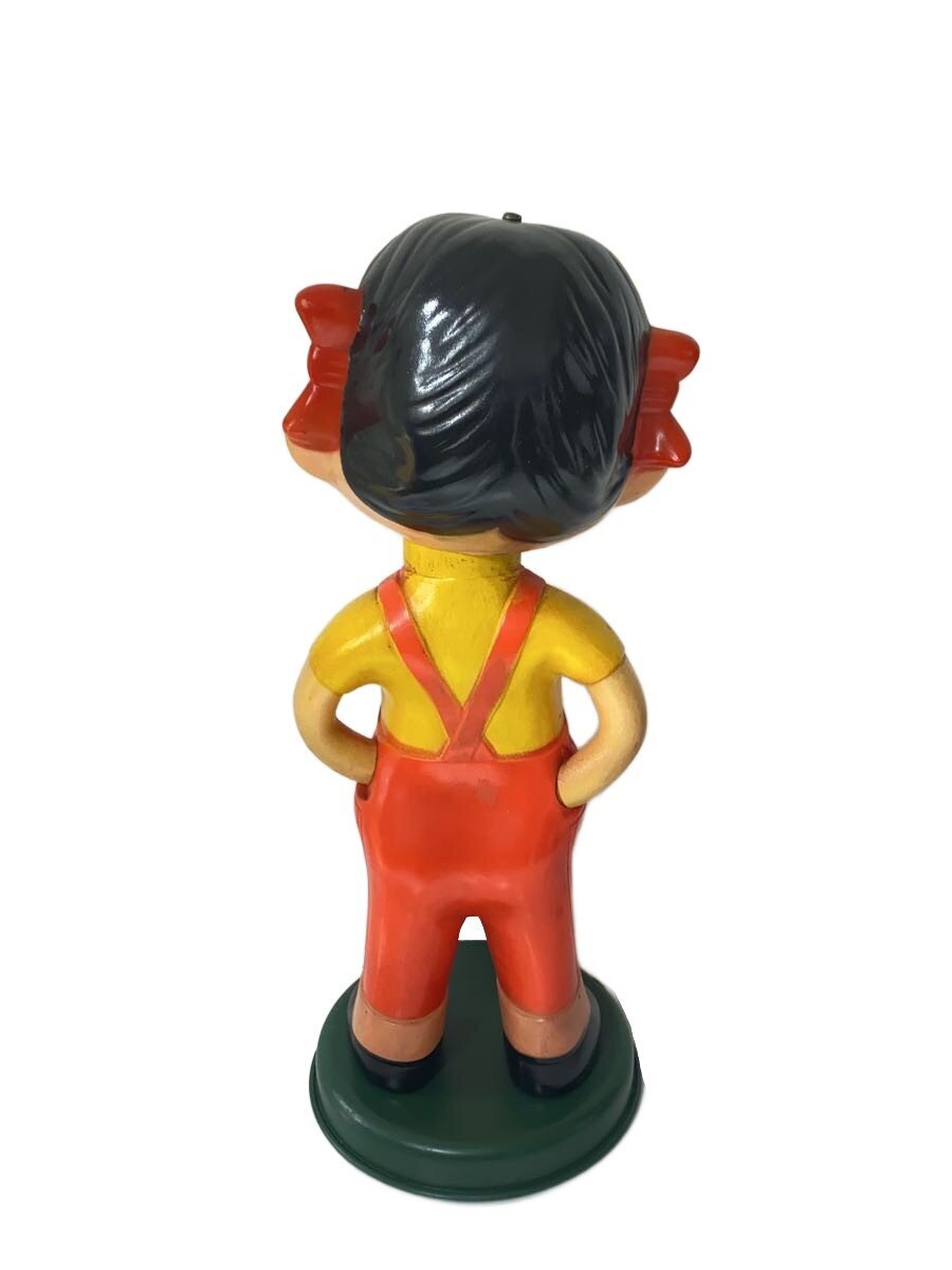 Other Brand Fujiya Peko-chan Figure — 1 Head Screw / Notched Marks / Dirt & Paint Wear