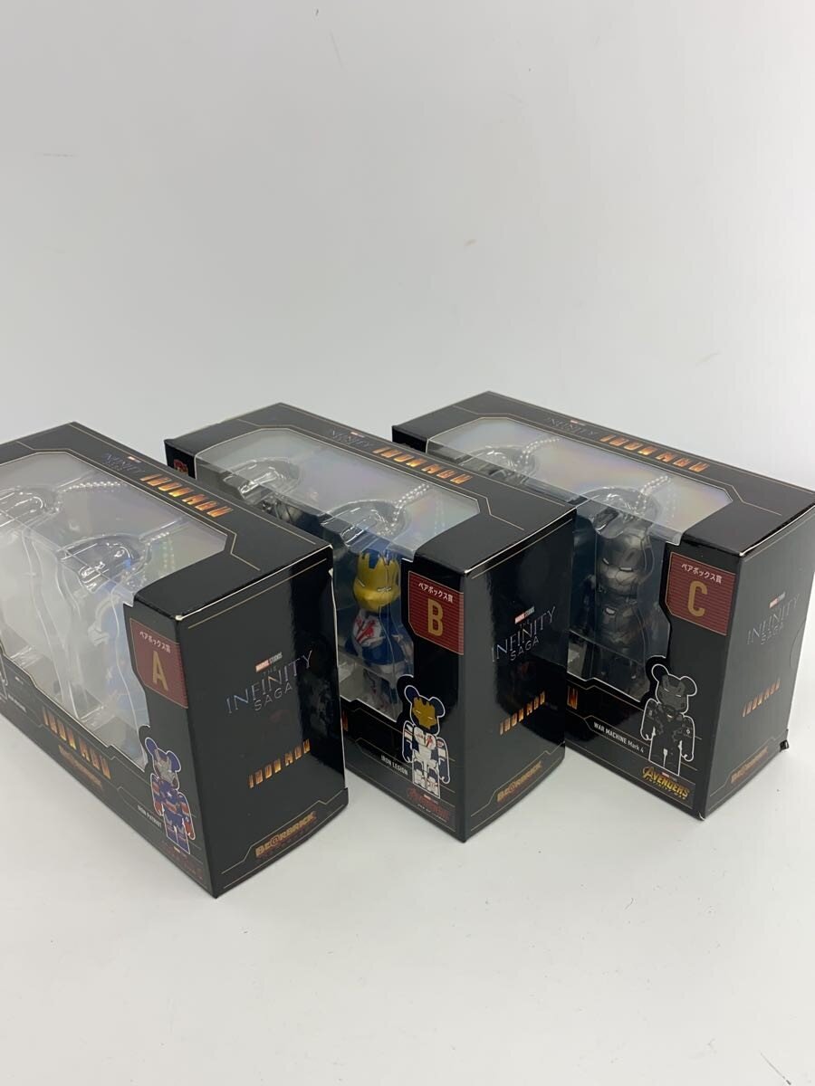 MEDICOM TOY BE@RBRICK Iron Man Pair Box Prize A/B/C 3-set