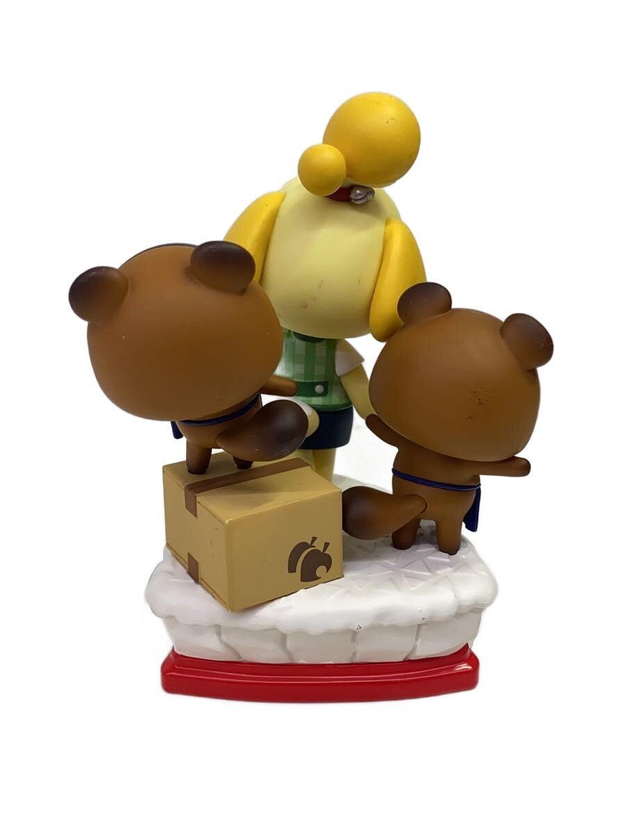 Nintendo Statue: Animal Crossing SHIZUE & MAMEKICHI & TSUBUKICHI (stained; right tanuki leg loose)