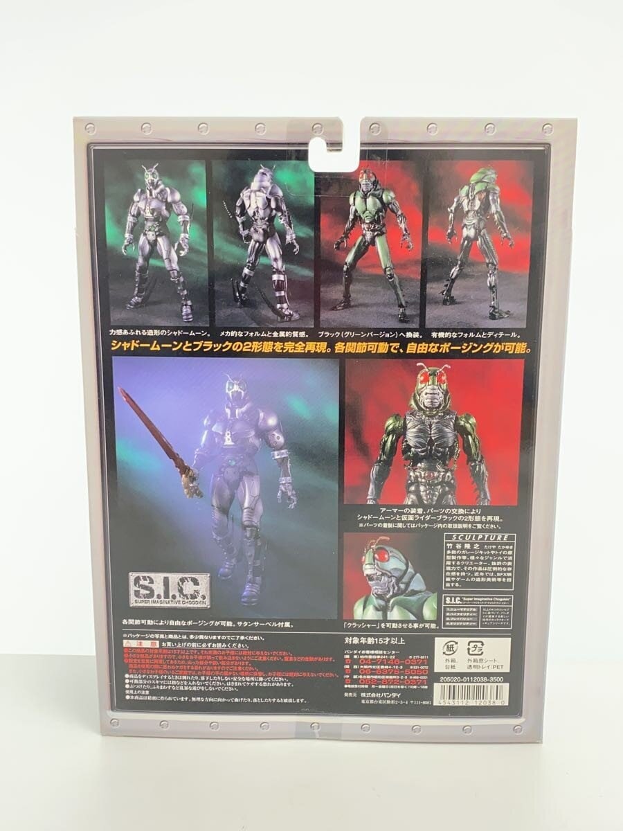 BANDAI Kamen Rider Shadow Moon & Kamen Rider Black (Green Version)