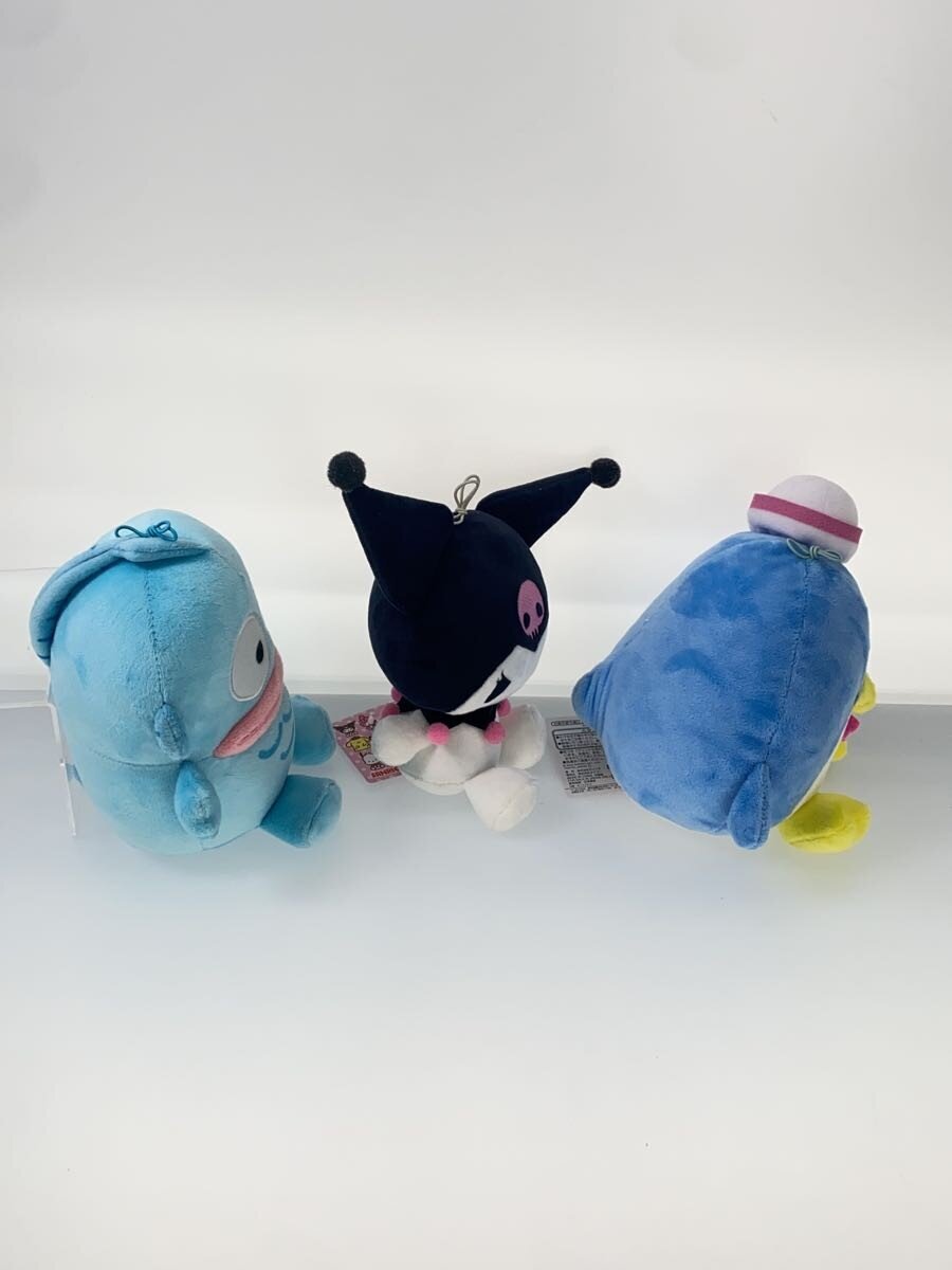 Sanrio Eiko Plush Set: Kuromi & Tuxedosam & Hangyodon (3-piece)