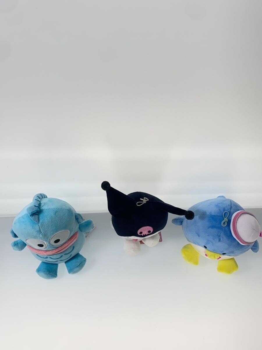 Sanrio Eiko Plush Set: Kuromi & Tuxedosam & Hangyodon (3-piece)