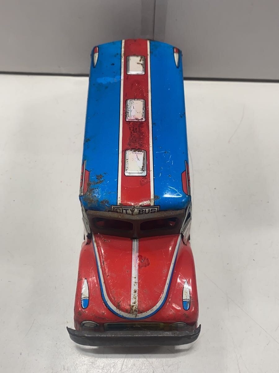 Other Brand Tinplate Bonnet Bus MADE IN JAPAN GK stamped (rust, paint loss)