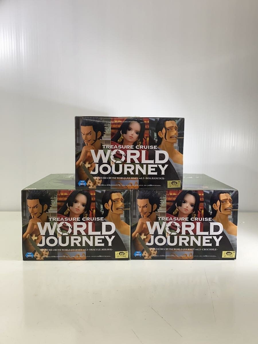 BANDAI SPIRITS One Piece TREASURE CRUISE WORLD JOURNEY vol.3 Figures — Crocodile, Hancock, Mihawk (3-piece set)