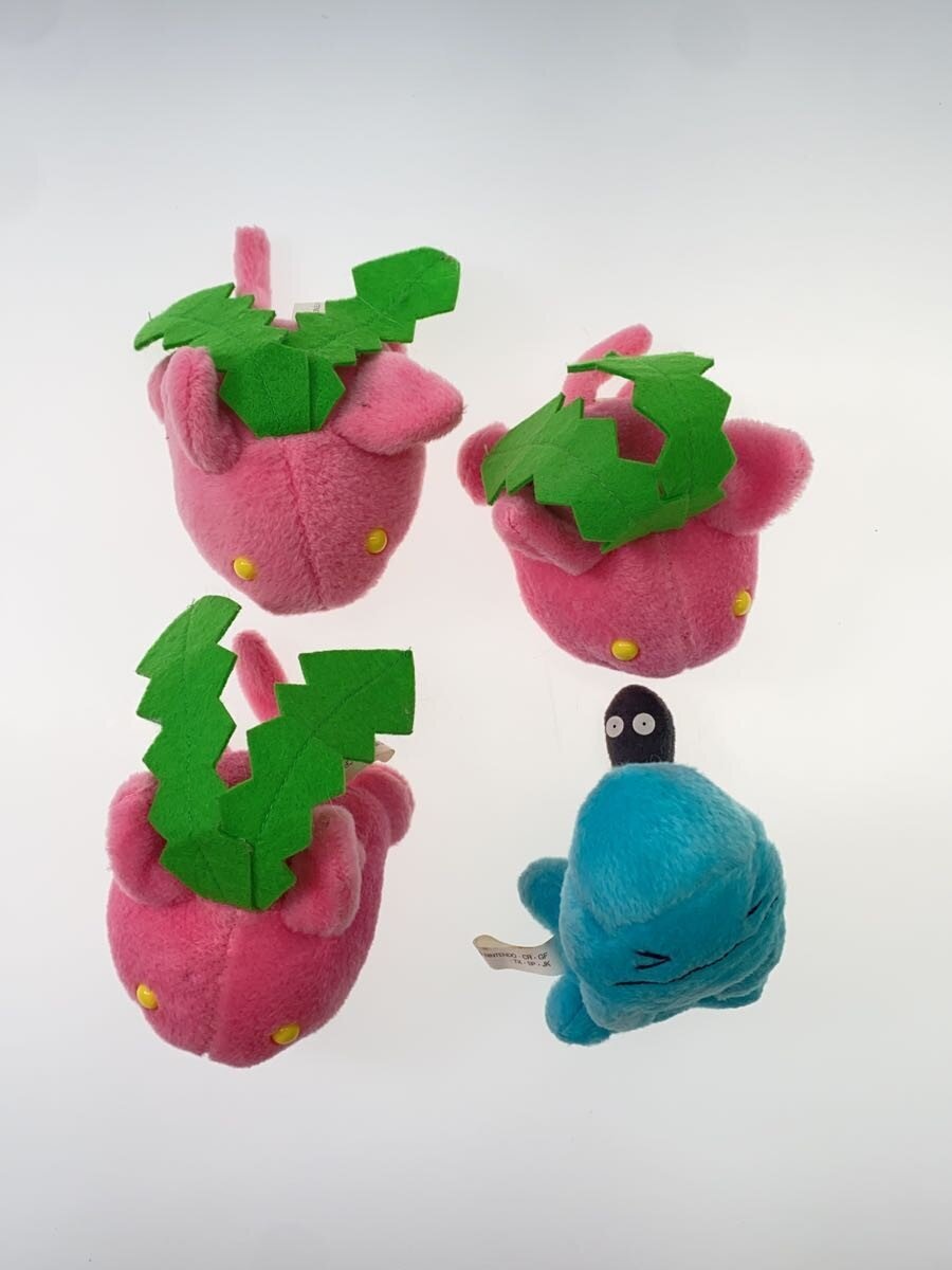 Pokemon plush set: Hoppip x3 & Wynaut x1