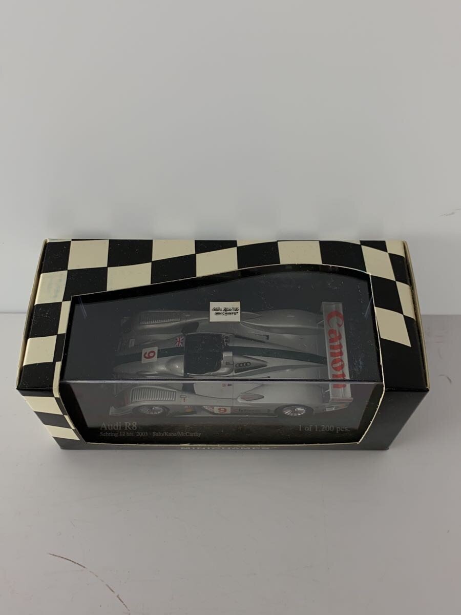MINICHAMPS 1/43 Audi R8 Sebring 12h 2003 Scale Model (Silver)