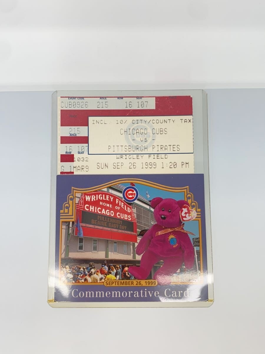 ty x Chicago Cubs BEAN BABIES "A Day To Remember"