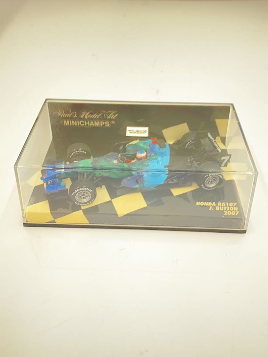 MINICHAMPS Mini Car Blue HONDA RA107 J. Button