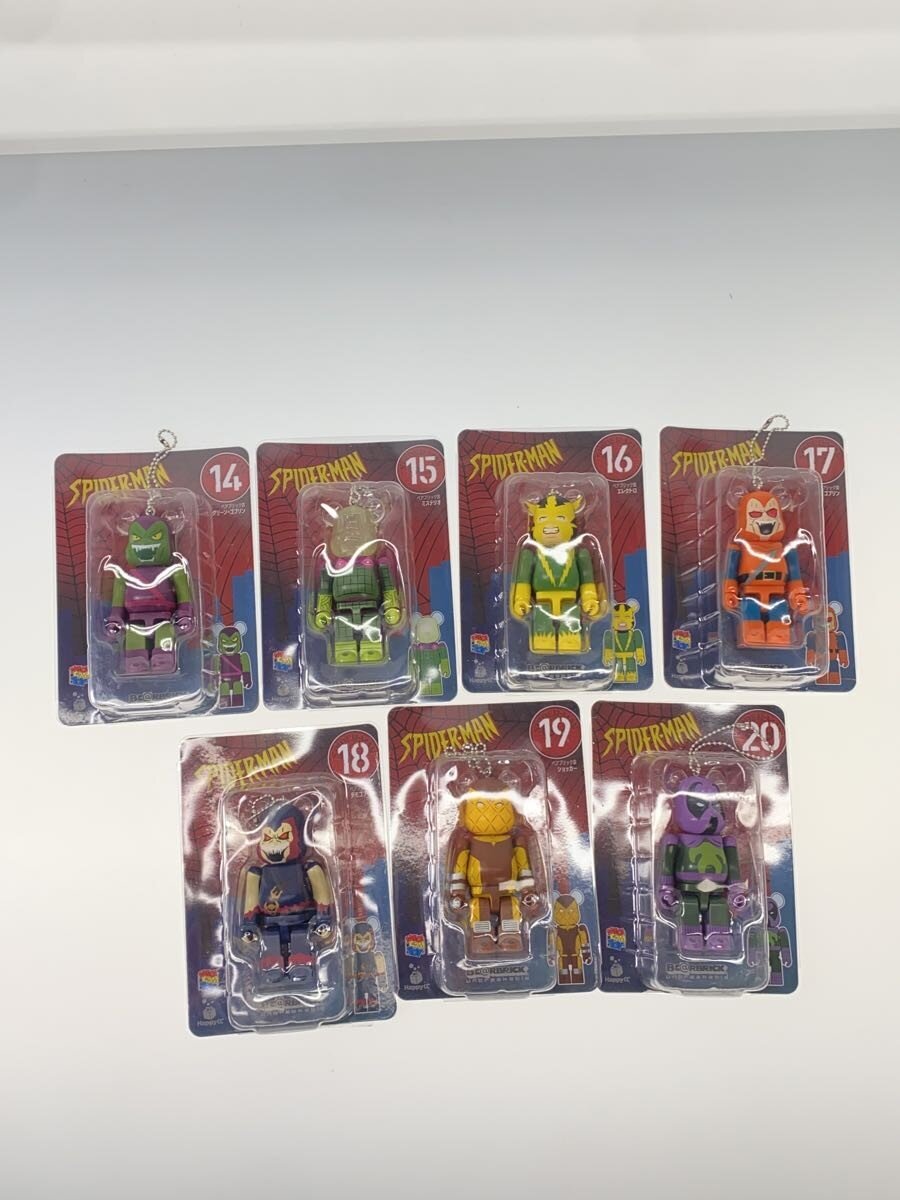 Various Brands × MEDICOM TOY × MARVEL Happy Kuji BE@RBRICK Prize 19-Piece Spider-Man Set
