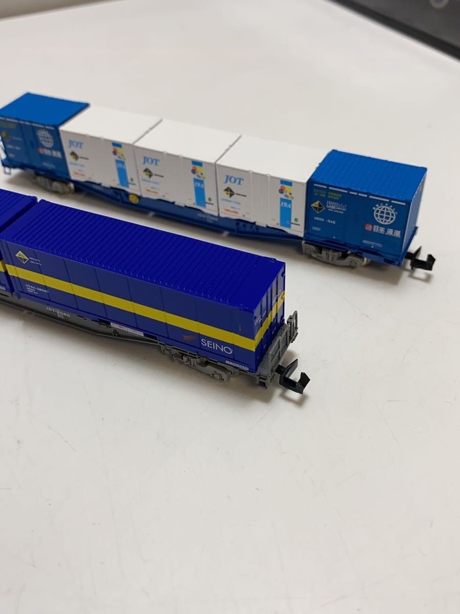 TOMIX JR Freight Cars Koki107 & Koki104 with Containers 4-piece Set (104-1080, 8731, 8737)