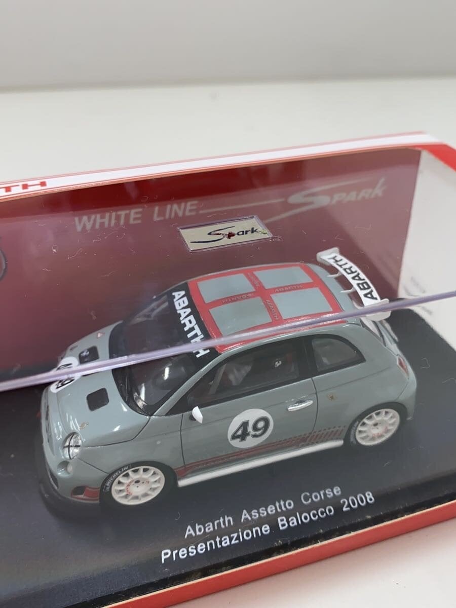 SPARK Abarth 500 Assetto Corse 2008 Die-Cast Mini Car (Gray) S1315