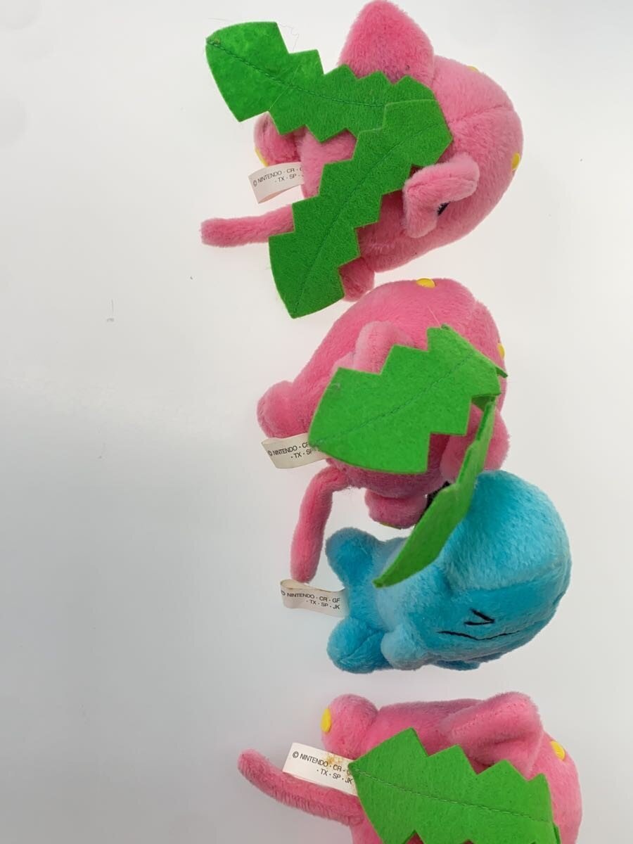 Pokemon plush set: Hoppip x3 & Wynaut x1