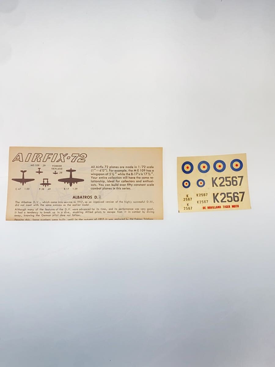 AIRFIX-72 1:72 de Havilland D.H.82 Tiger Moth