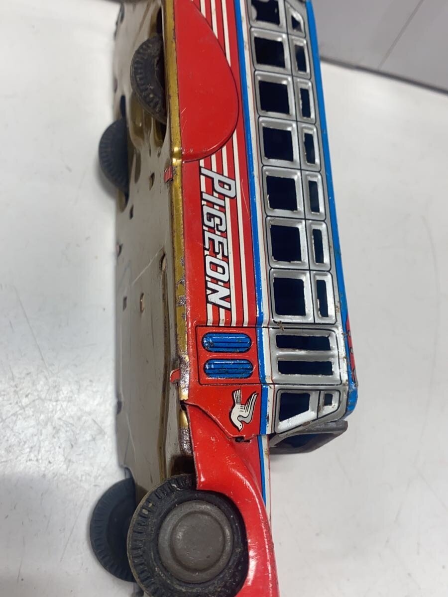 Other Brand Tinplate Bonnet Bus MADE IN JAPAN GK stamped (rust, paint loss)