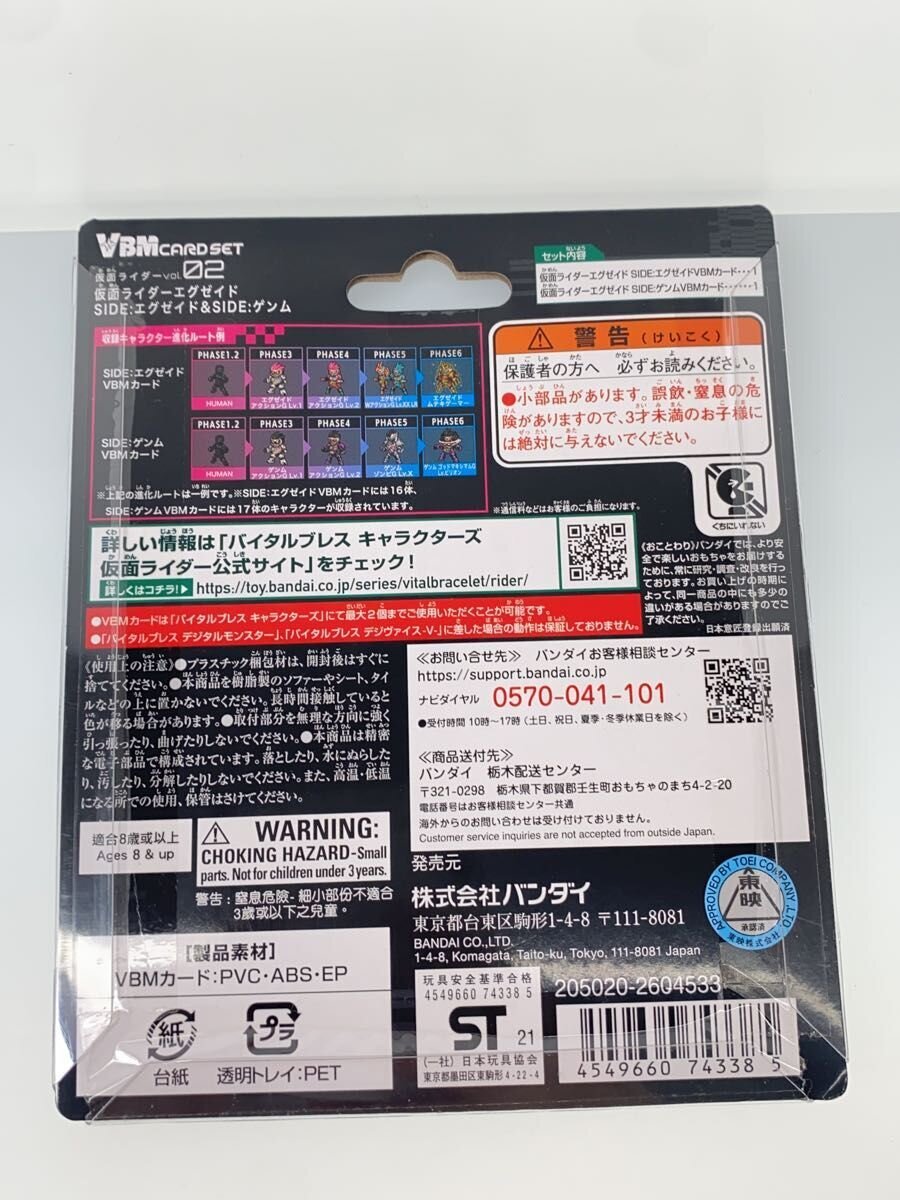 BANDAI Tokusatsu Kamen Rider VBM Card Lot