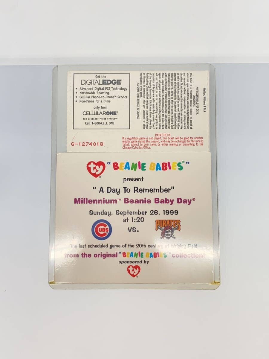 ty x Chicago Cubs BEAN BABIES "A Day To Remember"
