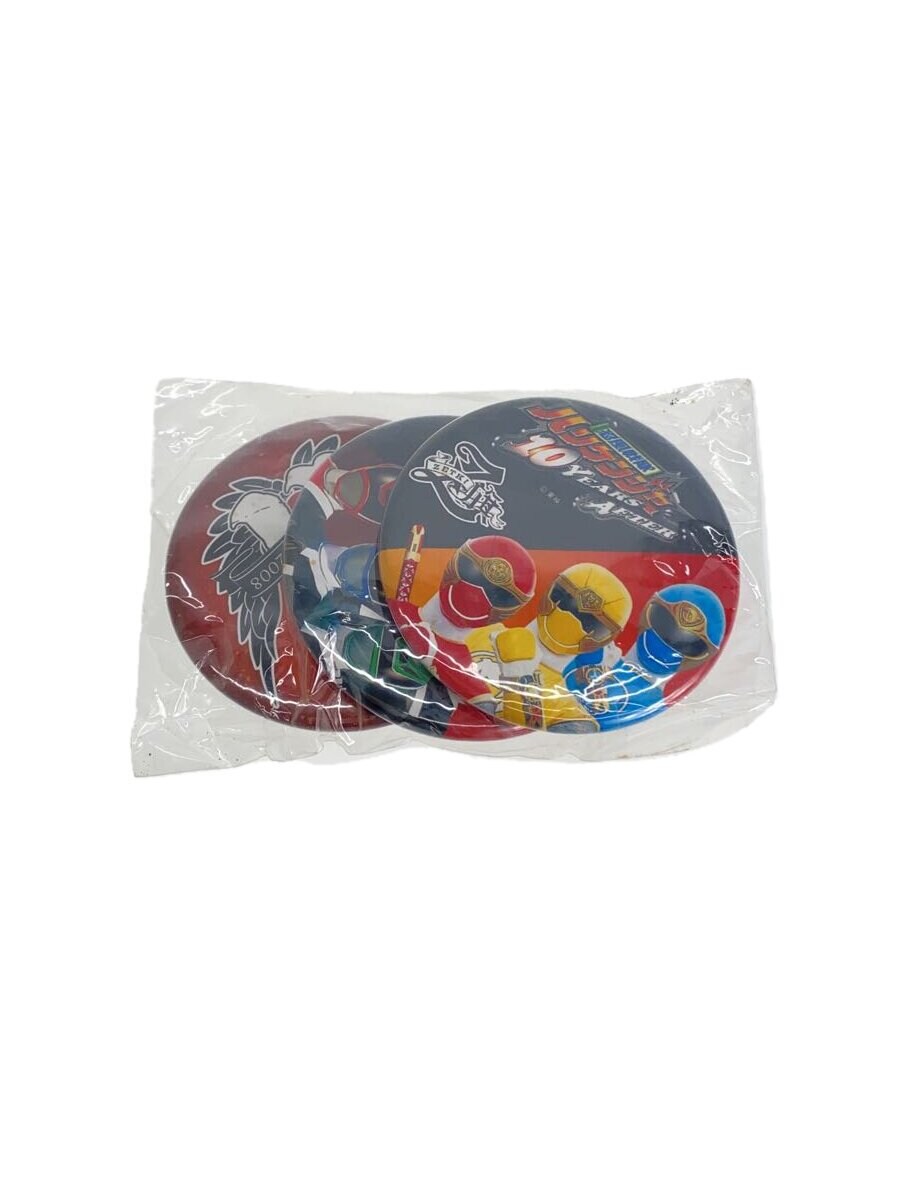 Misc. Brand 3-Piece Pin Badge Set: Hurricaneger / Dekaranger / 10 YEARS AFTER