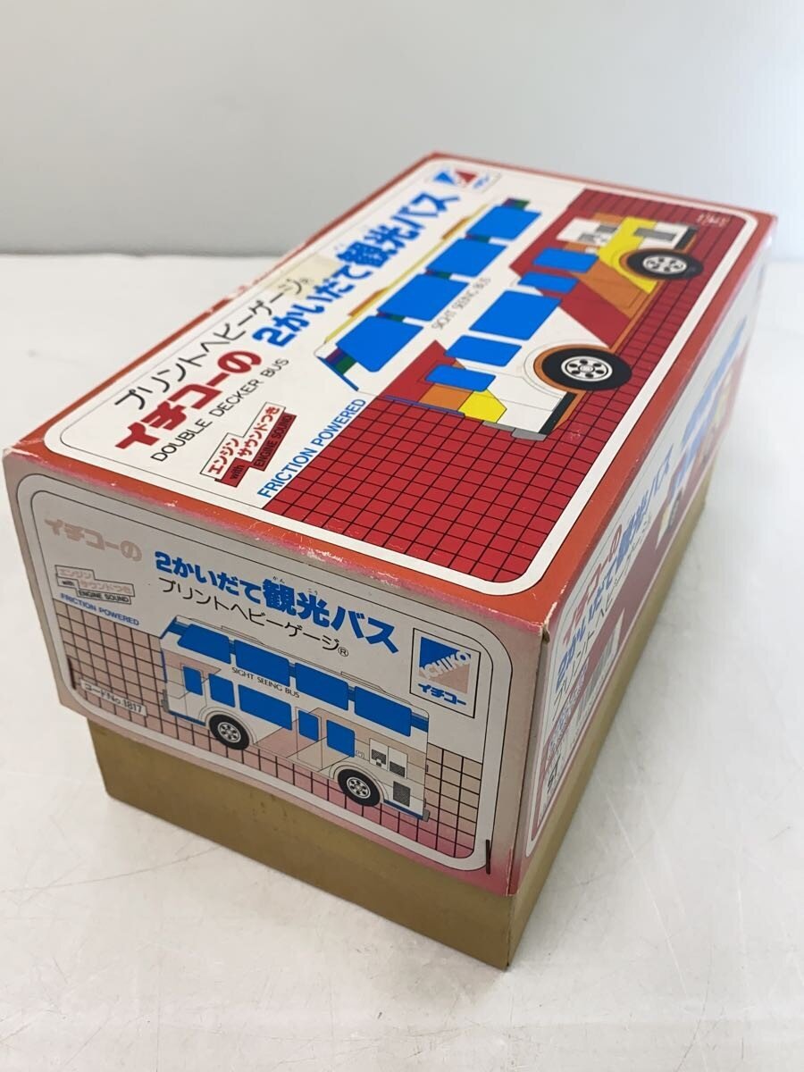 Other Brand Ichiko Double-Decker Tinplate Sightseeing Bus