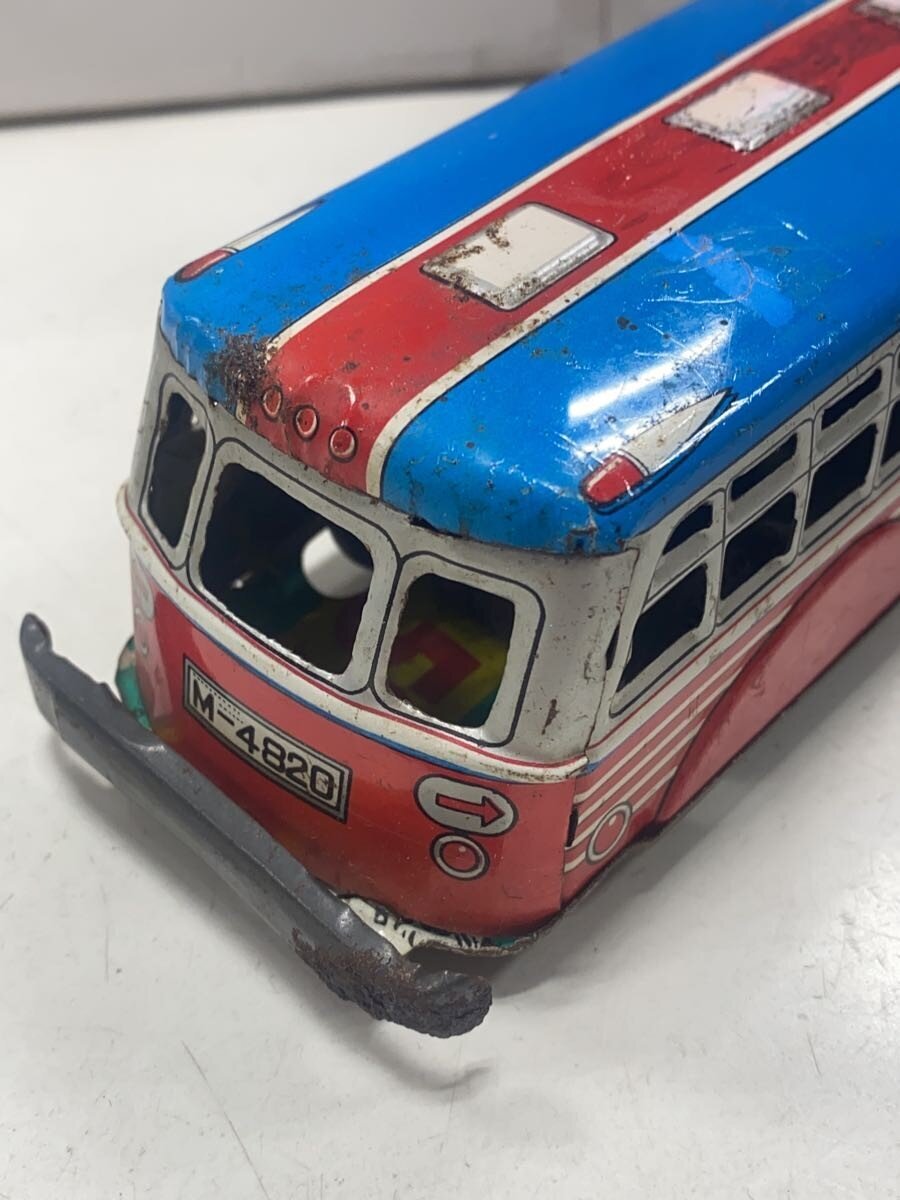 Other Brand Tinplate Bonnet Bus MADE IN JAPAN GK stamped (rust, paint loss)