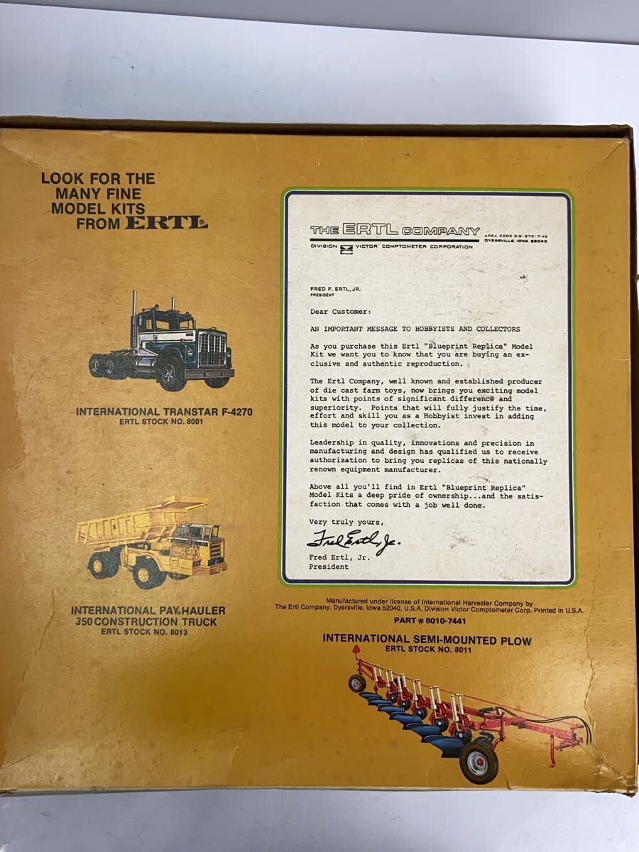 Other Brand Plastic Model Dump Truck (ERTL, Opened)
