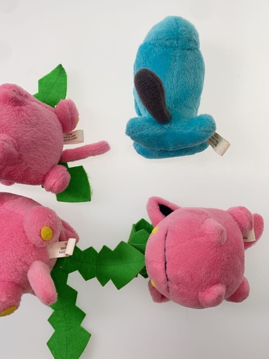 Pokemon plush set: Hoppip x3 & Wynaut x1