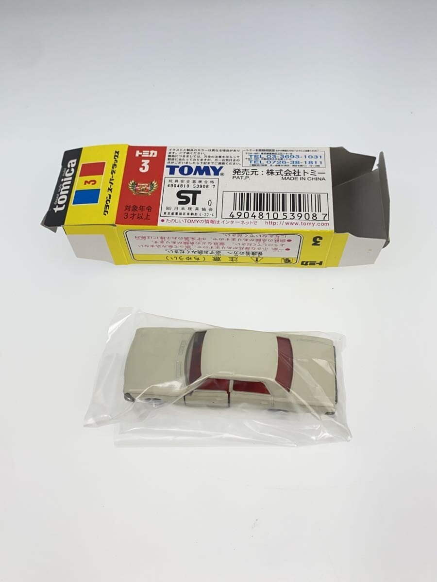TOMY Tomica 1:65 Toyota Crown Super Deluxe No.3 Black Box Reissue (blue TOMY text)